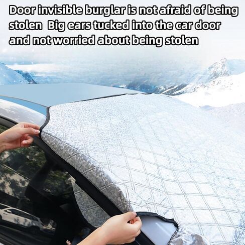 Car Windshield Cover for Snow, Ice, Uv, Frost and Rain，Frost Guard Windshield Cover for Cars, Sedansand Compact Suvs in Kuwait