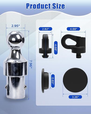 طقم كرة وصلة ربط معقوفة بنظام Puck، طقم وصلة ربط معقوفة (استبدال 60692,31000 رطل)، مناسب لـ 2016-2020 Silverado/GMC Sierra 2500/3500HD، Nissan Titan XD؛2013-2021 Ford F-250/350 Super Duty in Kuwait