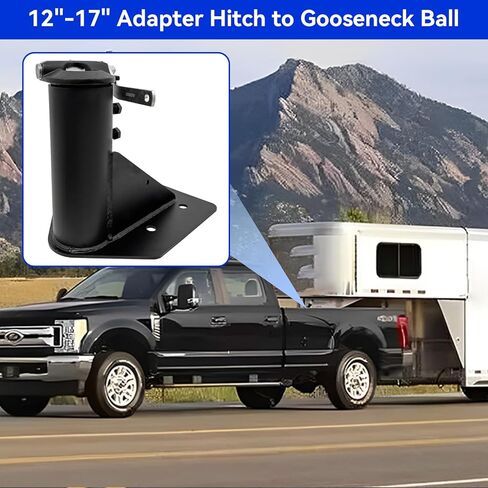 12"-17" Adjustable 5th Wheel RV to Gooseneck Adapter Hitch to Gooseneck 2 5/16" Ball，24,000 Pound Rating Adapter Hitch to Gooseneck for RV Camper. in Saudi Arabia
