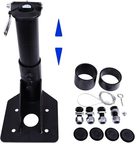12"-17" Adjustable 5th Wheel RV to Gooseneck Adapter Hitch to Gooseneck 2 5/16" Ball，24,000 Pound Rating Adapter Hitch to Gooseneck for RV Camper. in Saudi Arabia