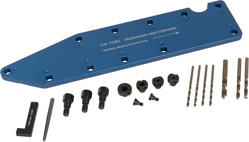 Lisle 72610 Manifold Drill Template for Ford 3.5L Ecoboost, Blue in Saudi Arabia