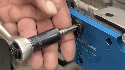 Lisle 72610 Manifold Drill Template for Ford 3.5L Ecoboost, Blue in Saudi Arabia