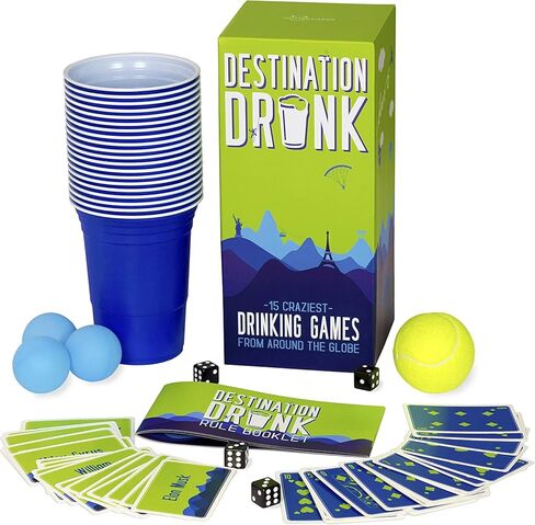 Destination Drink - 15 لعبة شرب أكثر جنونًا من جميع أنحاء العالم (ألعاب حفلات للبالغين من اليابان وبيرو وألمانيا وروسيا والمزيد) in Kuwait