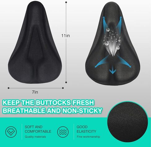 غطاء وسادة مقعد الدراجة ضيق للطرق والجبال ودراجات الأطفال مع غطاء مقاوم للماء وغطاء وسادة إضافي للدراجة in Kuwait