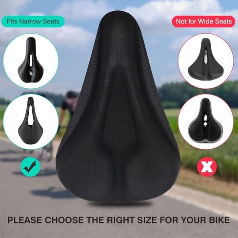 غطاء وسادة مقعد الدراجة ضيق للطرق والجبال ودراجات الأطفال مع غطاء مقاوم للماء وغطاء وسادة إضافي للدراجة in Kuwait