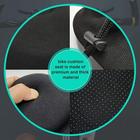 غطاء وسادة مقعد الدراجة ضيق للطرق والجبال ودراجات الأطفال مع غطاء مقاوم للماء وغطاء وسادة إضافي للدراجة in Kuwait