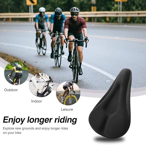 غطاء وسادة مقعد الدراجة ضيق للطرق والجبال ودراجات الأطفال مع غطاء مقاوم للماء وغطاء وسادة إضافي للدراجة in Kuwait