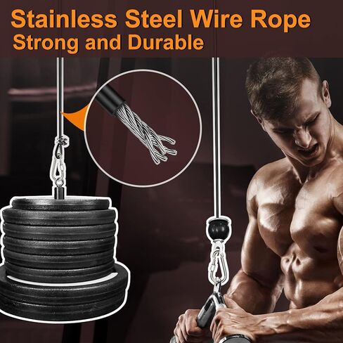 نظام كابل بكرة اللياقة البدنية من Eapele لرفع الأثقال، سحب LAT للأسفل، تدريب الأثقال، تجعيد العضلة ذات الرأسين، سحب ثلاثية الرؤوس للأسفل، الصف، الطيران in Kuwait