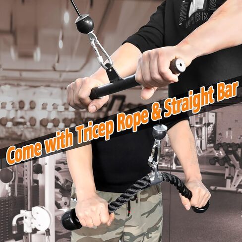 نظام كابل بكرة اللياقة البدنية من Eapele لرفع الأثقال، سحب LAT للأسفل، تدريب الأثقال، تجعيد العضلة ذات الرأسين، سحب ثلاثية الرؤوس للأسفل، الصف، الطيران in Kuwait