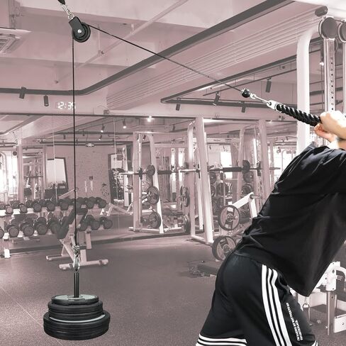 نظام كابل بكرة اللياقة البدنية من Eapele لرفع الأثقال، سحب LAT للأسفل، تدريب الأثقال، تجعيد العضلة ذات الرأسين، سحب ثلاثية الرؤوس للأسفل، الصف، الطيران in Kuwait