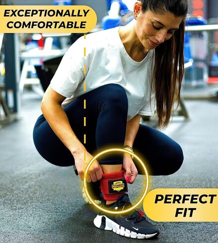 Ankle Straps for Cable Machines - Ergonomic Ankle Straps for Working Out - Glute Kickback Ankle Strap, Ankle Cuffs for Cable Machine, Gym Ankle Strap for Cable Machine, Cable Ankle Attachments for Gym in Kuwait