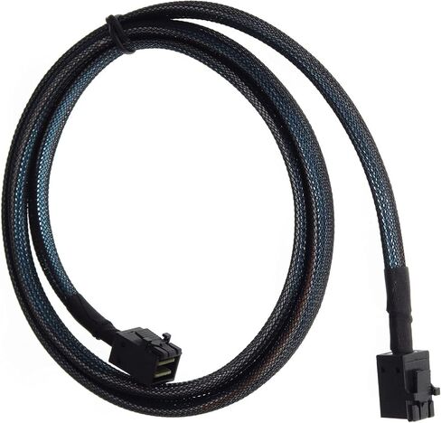 كابل Mini-SAS إلى Mini SAS HD داخلي SFF-8643 إلى SFF-8643 لمحول Mini SAS إلى Sata بطاقة تحكم Raid (طول 1 متر) in Kuwait