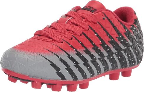 Vizari Unisex-Child Bolt Fg Red/Black/Silver Soccer Shoe in Saudi Arabia