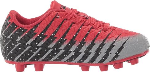 Vizari Unisex-Child Bolt Fg Red/Black/Silver Soccer Shoe in Saudi Arabia