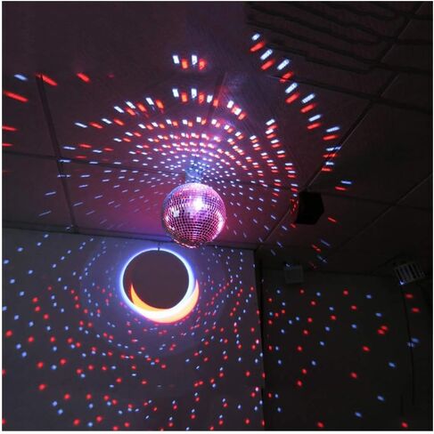Mirror Disco Ball 6" Cool and Fun Silver Hanging Disco Ball Great for a Party DJ Dance and Music Festivals Stage Lighting Home School Xmas New Year Party Decoration in Kuwait