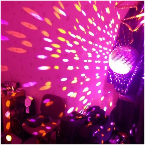 Mirror Disco Ball 6" Cool and Fun Silver Hanging Disco Ball Great for a Party DJ Dance and Music Festivals Stage Lighting Home School Xmas New Year Party Decoration in Kuwait