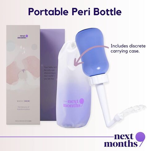 زجاجة بيري - زجاجة بيري سعة 300 مل للعناية بعد الولادة - غسالة الزجاجة رأسًا على عقب لاستعادة العجان - زجاجة الدوش المضغوطة للتهدئة السريعة والإغاثة - زجاجة بيديت بعد الولادة in Kuwait