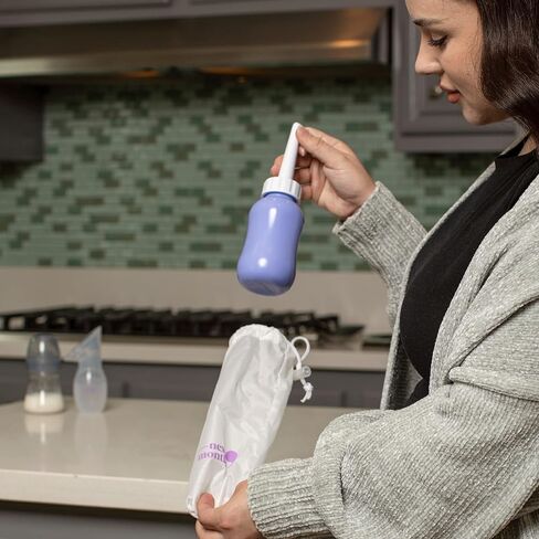 زجاجة بيري - زجاجة بيري سعة 300 مل للعناية بعد الولادة - غسالة الزجاجة رأسًا على عقب لاستعادة العجان - زجاجة الدوش المضغوطة للتهدئة السريعة والإغاثة - زجاجة بيديت بعد الولادة in Kuwait