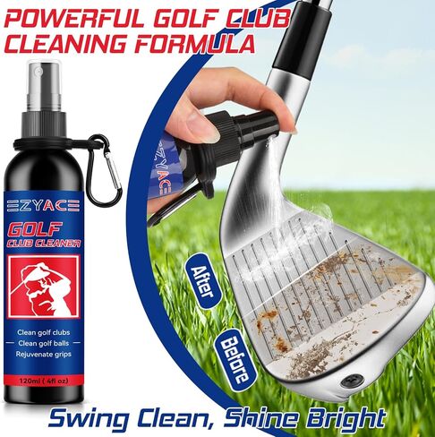 Golf Club Cleaner, Golf Club Cleaning Kit - Golf Club Brush & Golf Towel, Golf Brush Holds 5 Ounces of Water Anti Leak, Keep Your Club in, Golf Club Bag Accessories Golf Gifts for Men in Kuwait
