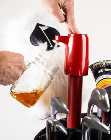 Pins & Aces Golf LiquorStick 2.0 - موزع مشروبات كهربائي، قابل لإعادة الشحن، من الفولاذ المقاوم للصدأ - يحمل ما يصل إلى 750 مل - احتفظ بمشروبك البارد في كل حقيبة جولف. تصميم جديد ومحسن! in Saudi Arabia