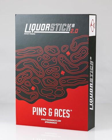 Pins & Aces Golf LiquorStick 2.0 - موزع مشروبات كهربائي، قابل لإعادة الشحن، من الفولاذ المقاوم للصدأ - يحمل ما يصل إلى 750 مل - احتفظ بمشروبك البارد في كل حقيبة جولف. تصميم جديد ومحسن! in Saudi Arabia