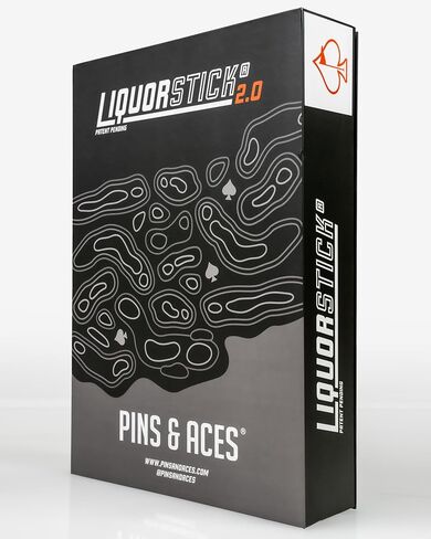 Pins & Aces Golf LiquorStick 2.0 - موزع مشروبات كهربائي، قابل لإعادة الشحن، من الفولاذ المقاوم للصدأ - يحمل ما يصل إلى 750 مل - احتفظ بمشروبك البارد في كل حقيبة جولف. تصميم جديد ومحسن! in Saudi Arabia
