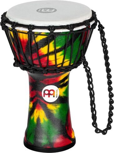 Meinl Percussion Junior Djembe Hand Drum Circle Instrument, Synthetic Shell and Head — NOT Made in China — Compact Size Rope Tuned, 2-Year Warranty (JRD-TA) in Saudi Arabia