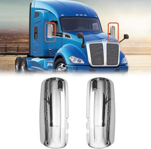 غطاء مرآة باب SEPEY لـ KENWORTH T680، مجموعة زوجية بطباعة مموهة مخصصة لاستبدال غطاء مرآة الباب لـ KENWORTH T680، زوج (يسار ويمين) in Kuwait