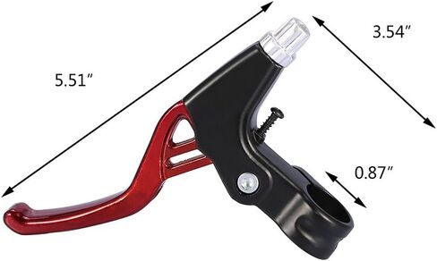 زوج واحد من أذرع فرامل الدراجة، مقبض عالمي من سبائك الألومنيوم للدراجات الجبلية، دراجة الأطفال، دراجة قابلة للطي، MTB BMX بقطر 2.2 سم (أحمر) in Kuwait