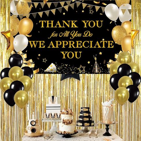 We Appreciate You Banner Thank You for All You Do Banner Employee Appreciation Decorations Teacher Doctor Nurse Retirement Appreciation Party Decorations in Kuwait