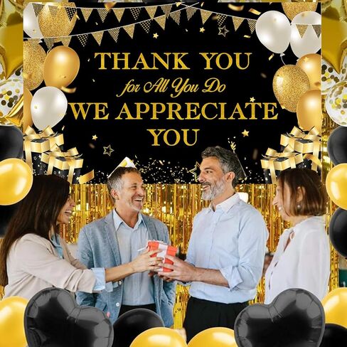 We Appreciate You Banner Thank You for All You Do Banner Employee Appreciation Decorations Teacher Doctor Nurse Retirement Appreciation Party Decorations in Kuwait