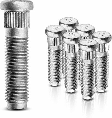 مسامير عجلة A-Premium M14-1.50 متوافقة مع شيفروليه سيلفرادو 1500 2500 HD سوبربان تاهو إكسبريس جي إم سي سييرا 3500 يوكون كاديلاك هامر مجموعة 6 قطع in Kuwait