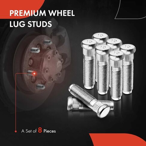 مسامير عجلة A-Premium M14-1.50 متوافقة مع شيفروليه سيلفرادو 1500 2500 HD سوبربان تاهو إكسبريس جي إم سي سييرا 3500 يوكون كاديلاك هامر مجموعة 6 قطع in Kuwait