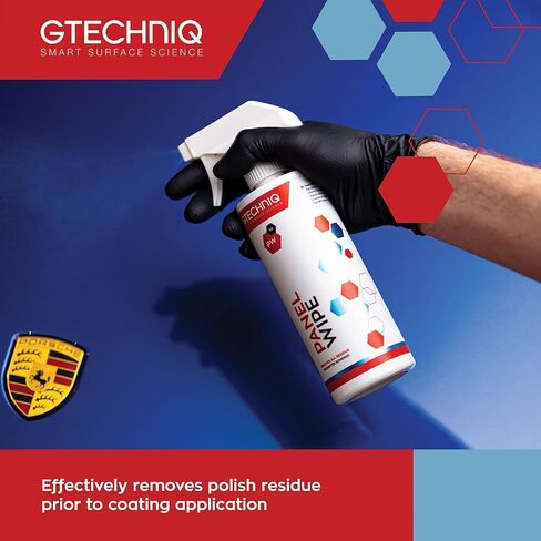 Gtechniq - مسح لوحة PW - قم بإزالة جميع بقايا الطلاء بسهولة من طلاء السيارة؛ إعداد الألواح لتطبيق الطلاءات الرابطة كيميائياً؛ أوراق مطهرة السطح (500 ملليلتر) in Kuwait
