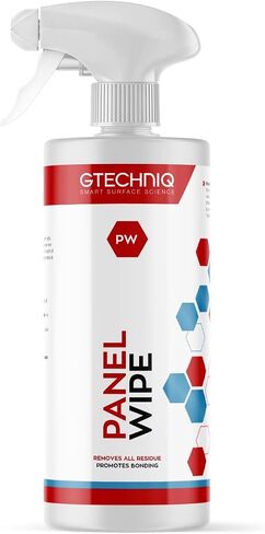Gtechniq - مسح لوحة PW - قم بإزالة جميع بقايا الطلاء بسهولة من طلاء السيارة؛ إعداد الألواح لتطبيق الطلاءات الرابطة كيميائياً؛ أوراق مطهرة السطح (500 ملليلتر) in Kuwait