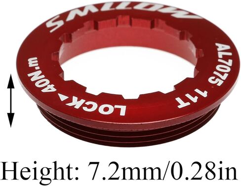 حلقة قفل من سبائك الألومنيوم AL7075 لملحقات دراجة الطريق MTB 11T، باللون الأحمر in Kuwait