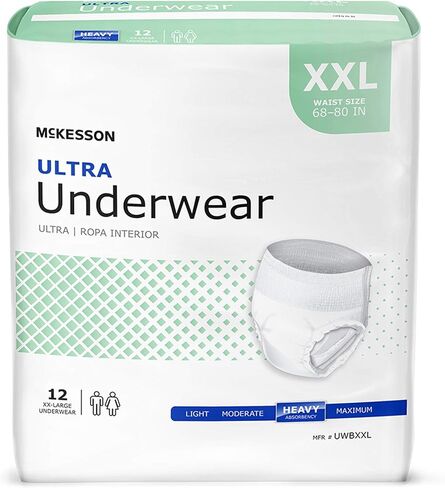 McKesson Ultra Underwear, Incontinence, Heavy Absorbency, XL, 56 Count in Kuwait