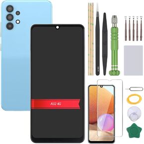 Screen for Samsung Galaxy A32 4G LCD Display Replacement for A325F/A325F/DS/A325M/A325N Touch Screen Digitizer Assembly(with Frame)