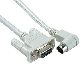DB9 Programming Cable Compatible for Allen Bradley PLC 1000 1100 1200 1400 1500 Series, for 1761-CBL-PM02 Replacement, Grey