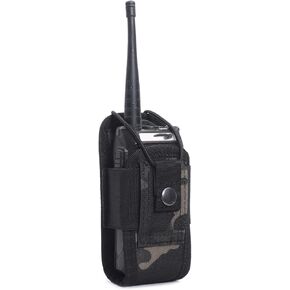 Walkie Talkie Bag Pouch, Walkie Talkie Bag GPS Phone Holder Portable Radio Mount Multifunctional Bag for Walkie Talkie DJJB-054