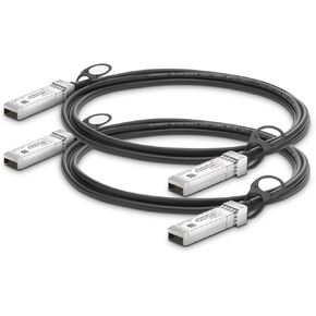 10G SFP+ DAC Cable, 0.3m (0.98ft) Passive Direct Attach Copper Twinax Cable for Cisco SFP-H10GB-CU0.3M, Ubiquiti, D-Link, Netgear, Mikrotik, Open Switch Devices-2pcs