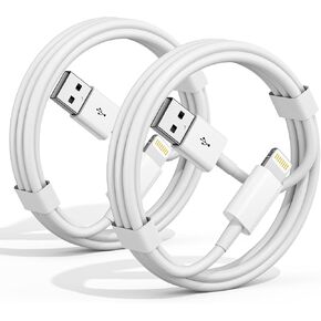 Car Apple Carplay Cable,2-Pack 3FT Car Charger Cord,[Apple MFi Certified] USB iPhone Fast Charging Cord, for 14/13/12/11/13 Pro/13 Max/X/XS/XR/XS iPad Charger Car Charging Cable (White, 3ft)