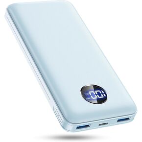 Portable Charger 40000mah Power Bank, USB-C (22.5W) Fast Charging Battery Pack Portable Phone Charger for iPhone 15/14/13 Series, Android Samsung Galaxy, for Travel Camping - Blue