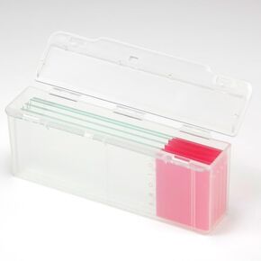 Globe Scientific 513065 Polypropylene Slide Mailer with Side Flip Lid for 5 Slides, Natural, Pack of 1000