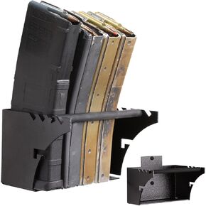 Hold Up Displays Universal Gun Magazine Storage Wall Mount Rack for All AR10, AR15, AK47, SKS, M4, Pistol Mags of All Calibers HD94-FW