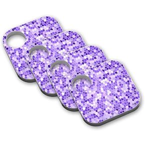 MightySkins Protective Vinyl Skin Decal (4 Pack) Compatible with Tile Key Finder Phone Finder wrap Cover Sticker Skins Stained Glass