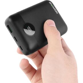 Mini 5V 2A/3A Power Bank Battery Pack for Heated Vest 10000mah,Lightweight Heated Vest Battery Pack,2 in 1 Function battery pack for heated vest and Fast Charging Portable Charger for Phones.