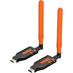Wireless HDMI Transmitter & Receiver – 1080P/60Hz, Plug & Play, HDMI Extender Kit, 150M/450Ft, for Video Streaming to Monitor/Projector/Screen from Laptop, PC, PS5, TV Box, Cameras, DVD