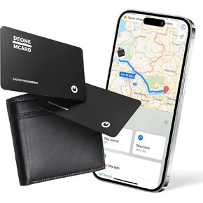 Wallet Tracker Card,1.6mm Ultra-Thin Wallet Finder, Smart Wallet Tracker Works with Apple Find My (iOS Only), Item Finder for Luggage Tags,Passports,Phone,IP67 Waterproof and 3-Year Battery Life