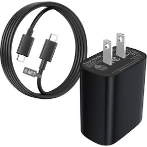 iPad Pro Charger, iPhone 16 Fast Charger with 6.6ft USB C Cable for iPhone 15/15 Pro/Pro Max/Plus, 20W USB C Charger for iPad Pro 12.9/11 inch, iPad Air 5th/4th Gen 10.9 inch, iPad 10th Gen/Mini 6